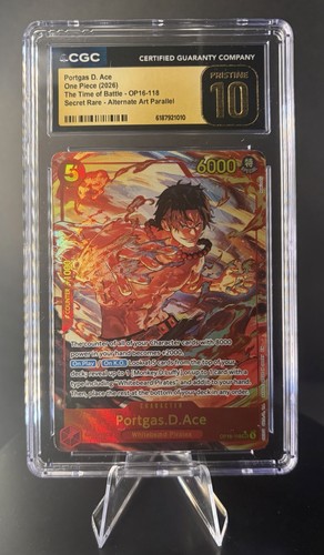 Portgas.D.Ace (Alternate Art) graded CGC 10 for sale on eBay