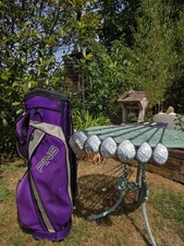 Ping Ladies Golf Clubs Serene Woods Set And Serene Ladies Cart Golf Bag
