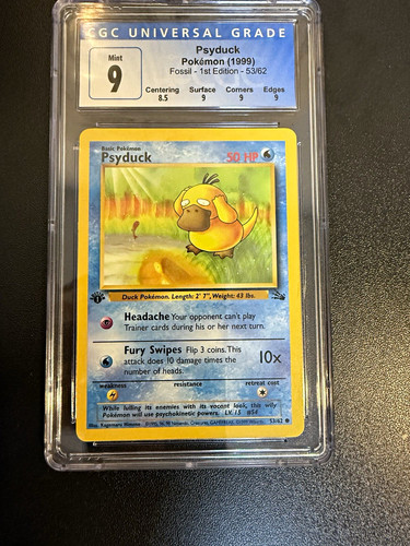 Psyduck (1st Edition) graded CGC 9 for sale on eBay