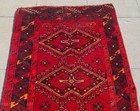 Rare Hand Knotted Vintage Turkmen Afghan Wool Area Rug 2.11 x 1.10 Ft — photo 5