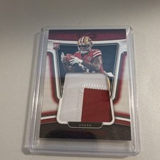 2021 Panini Playbook Mammoth Materials Trey Sermon Rookie Patch 49ers