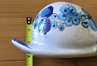 Vintage Hand Craft & Painted Ceramic Mexican Tonale Blue Snail Figurine Sign Cat — photo 6