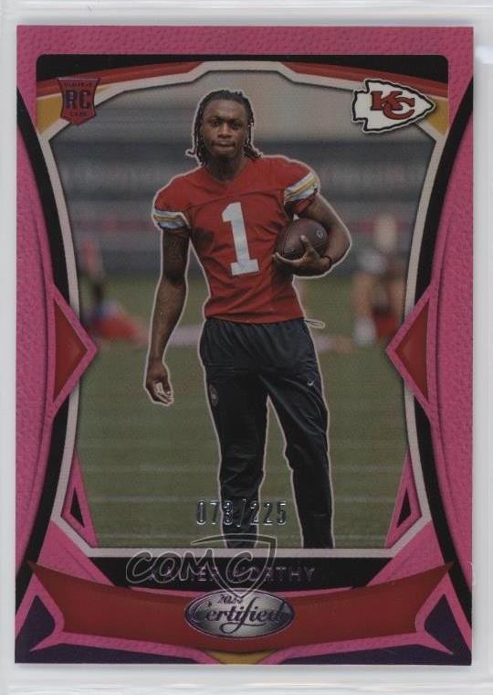 2024 Certified Rookies Pink Mirror /225 Xavier Worthy #120 Rookie RC