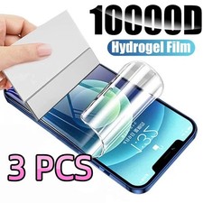 3X Hydrogel Film Cover Gel Clear TPU Screen Protector Soft For Various Phones