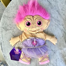 Vintage 90  s 1992 Pillow Stars Treasure Troll Ballerina Pillow