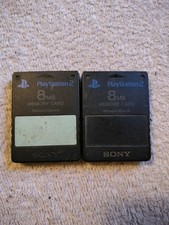 Sony Playstation 2 MagicGate 8MB Memory Card SCPH-10020 X2 