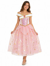 Disney Store Sleeping Beauty Aurora Costume Dress Girls 13 Pink Princess NWT