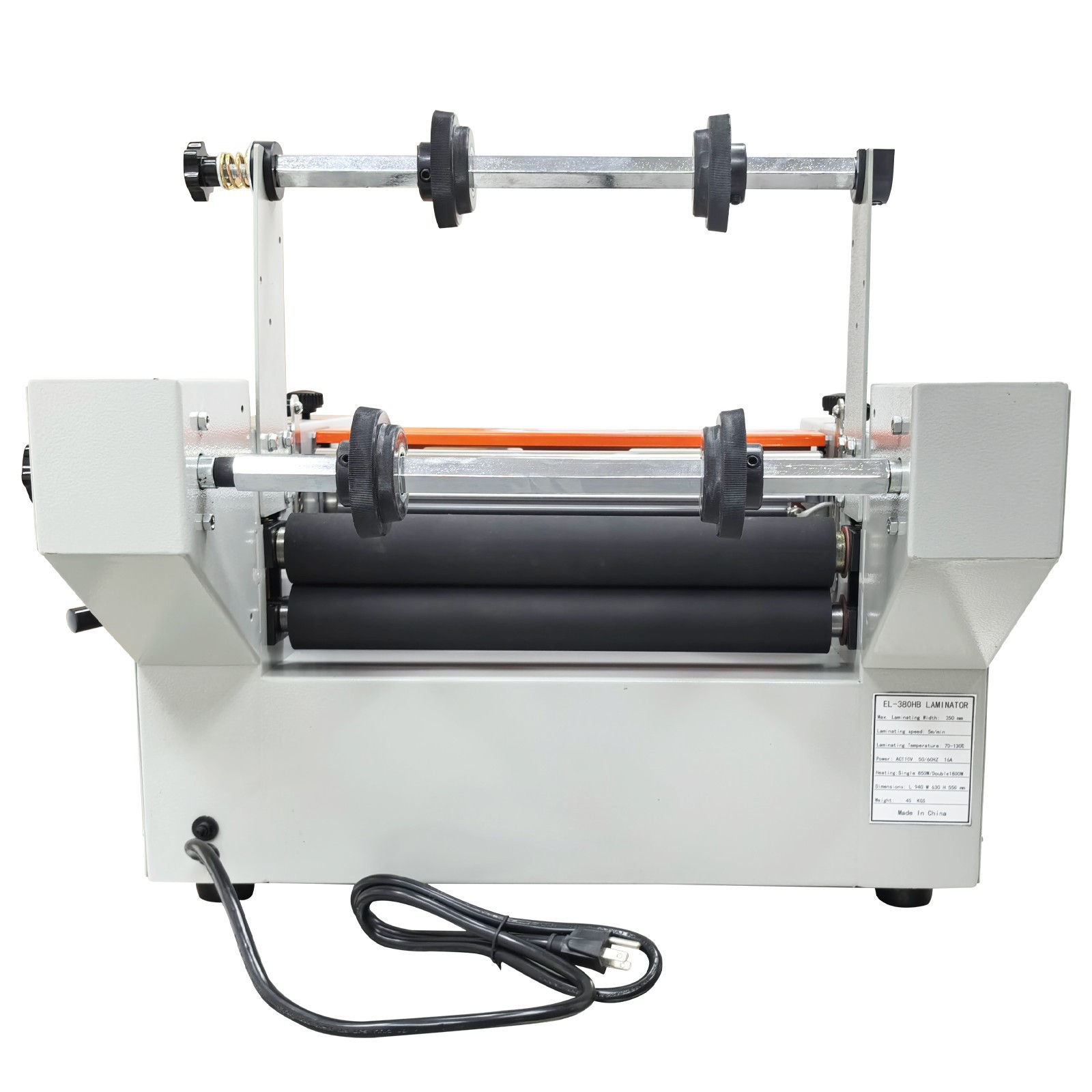 13'' Electric Steel Roller Thermal Laminator Single&Double Sided Laminating 110V