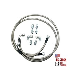 Stainless Steel Flexible Braided Transmission Cooler Hoses/Line 52  Length