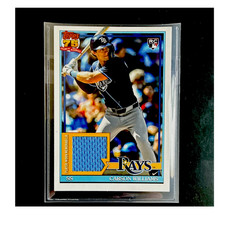 Topps 2026 Series 1 Carson Williams RC Relic 1991 Topps #91R-CW Rays