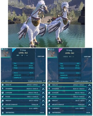 Top Stat Yi Ling Paar für Erwachsene bedruckt - Arche aufgestiegen Crossplay PVE ASA