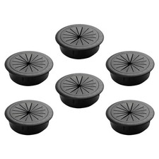 6Pcs Desk Cable Wire Grommet PC Computer Desk Cable Hole Cover Organizers
