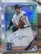 Bowman 2018 Chrome Mega Box Mojo Autograph Casey Mize #BMA-CM Detroit Tigers