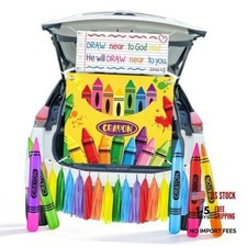 8 Pcs Halloween Religious Crayons Trunk or Treat Car Decorations Kit Crayon 2