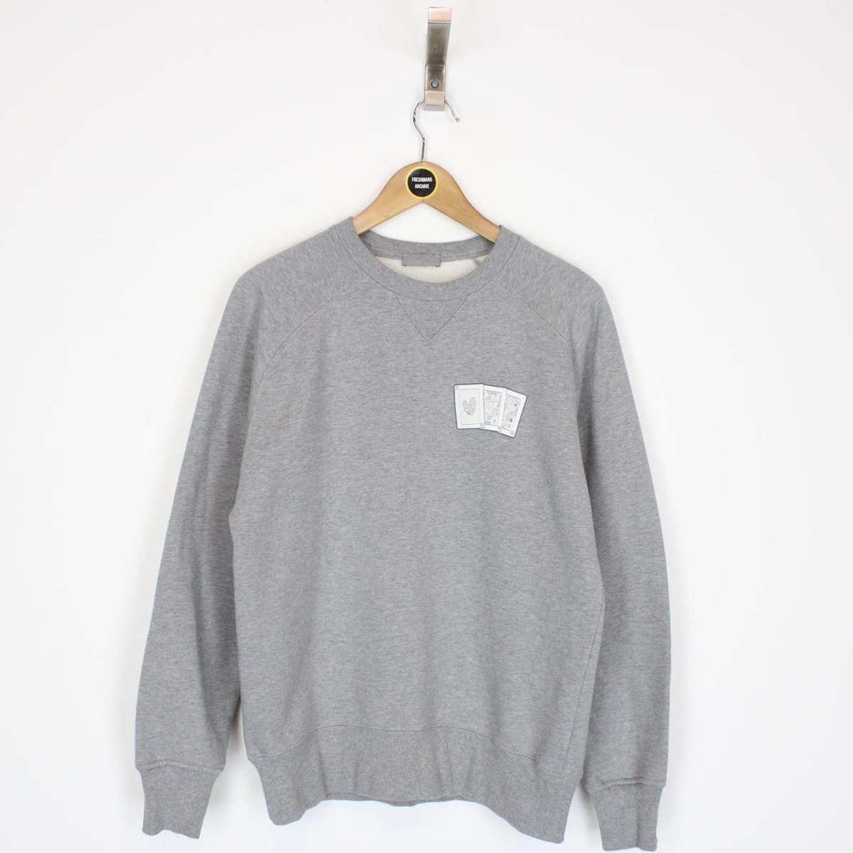Christian Dior x Kenny Scharf Grey Cards Crew Neck Sweatshirt
