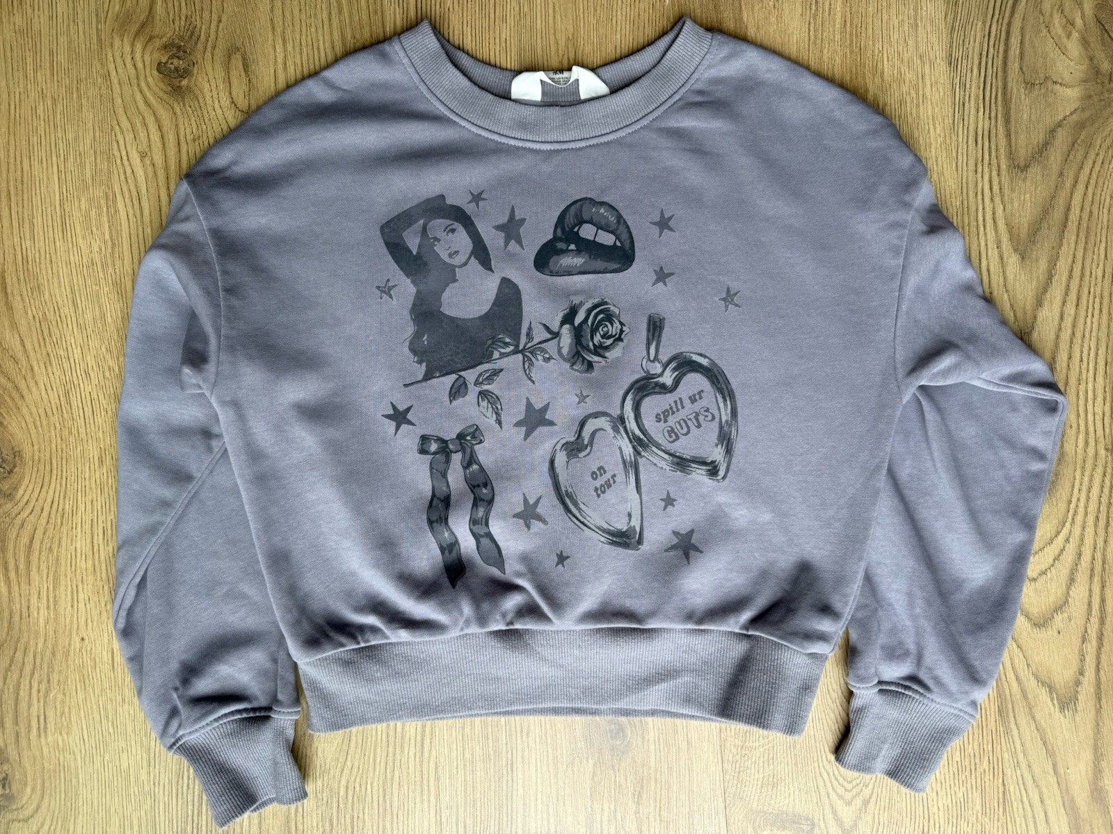 Olivia Rodrigo T Shirt Jumper Bundle Girls Age 8-10 H&M Gildan Sour Guts #44 image 2