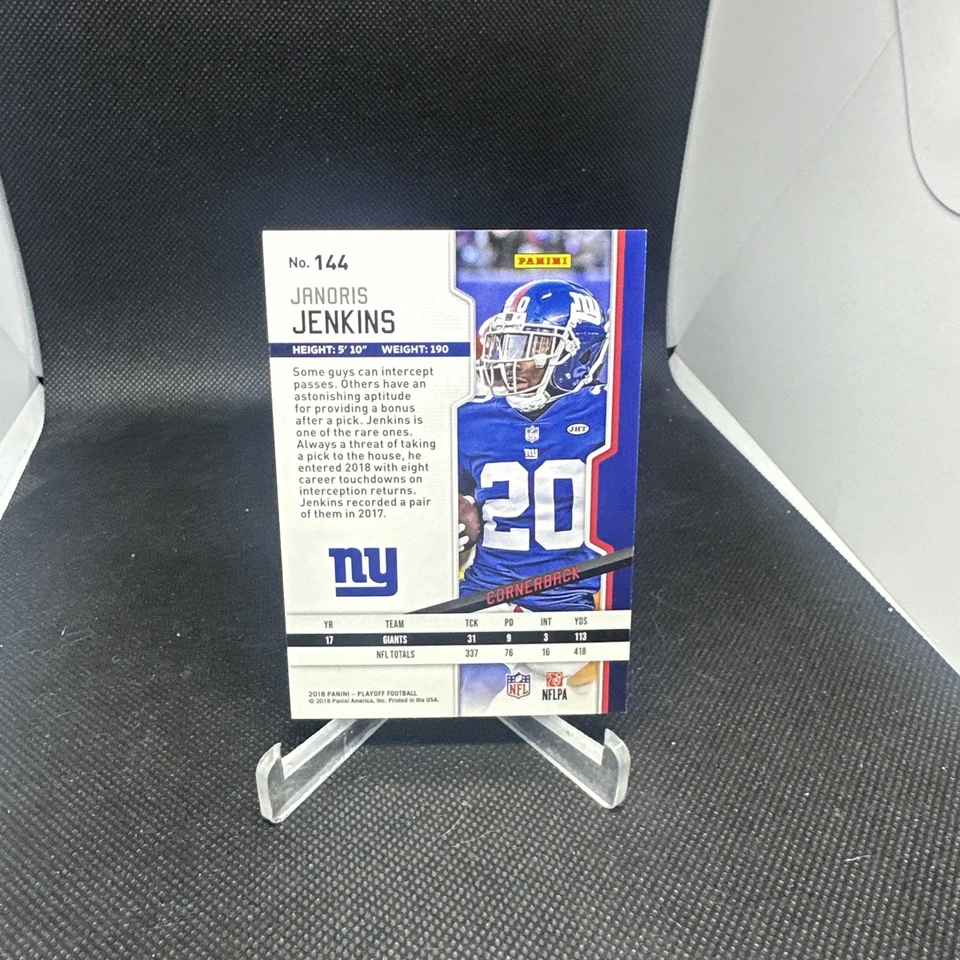 2018 Panini Playoff - Janoris Jenkins #144 1st Down /99 - Image 3 of 3