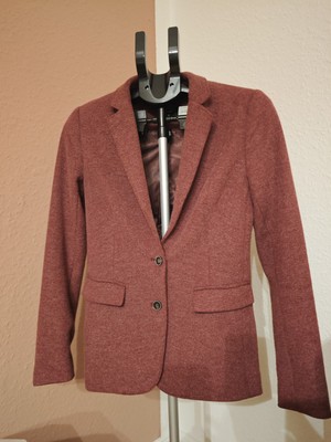 Neuwertiger, Figurbetonter, dunkelroter Blazer Von Zero 
