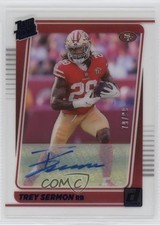 2021 Panini Clearly Donruss Rated Rookie Blue /99 Trey Sermon #79 Auto 0dp1