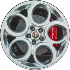 19" Alfa Romeo 4c Wheel Rim Factory OEM 58158 (R) 2015-2019 Silver