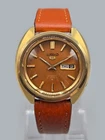 Vintage Seiko 5 6119 Automatic 21J Gold-Tone Brown Dial Men’s Watch 1974 Japan