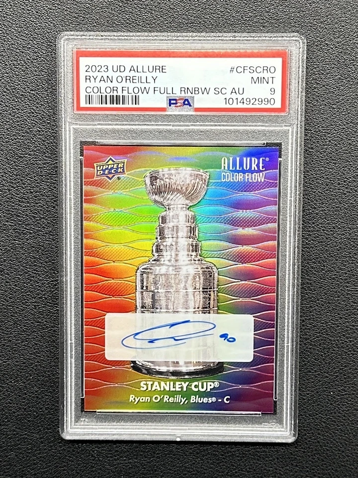 2023-24 UD Allure Stanley Cup Color Flow Set 🌈 Auto (4 Cards) PSA 10 - Image 2 of 4