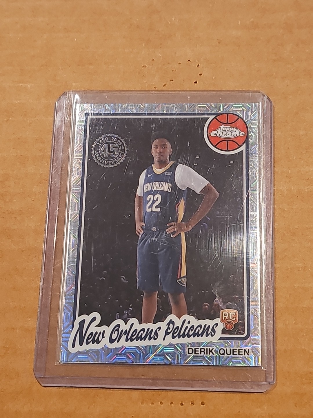 Derik Queen 2025-26 Topps Flagship Silver Pack Mojo Refractor RC