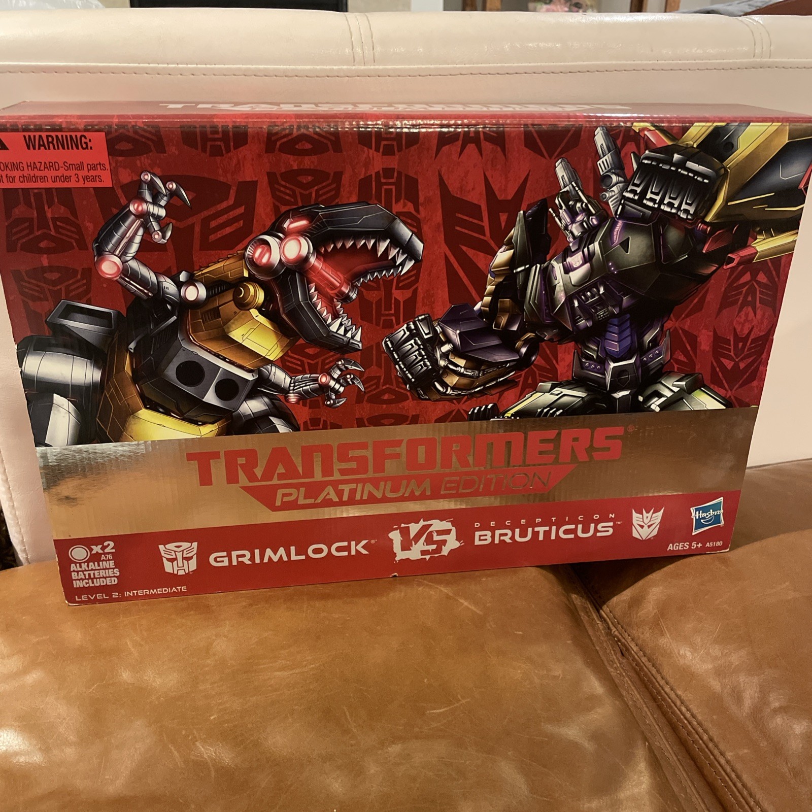 Hasbro Grimlock Vs. Bruticus Platnium Series Transformer Action Figure