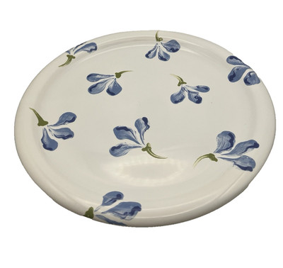 Crate & Barrel Sweet Pea Salad Plate Floral X 2 WAECHTERSBACH Germany USED