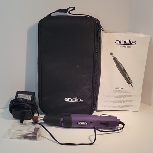 Andis ANG-1 Rotary Tool Kit Nail Grinder w Case Attachments Manual