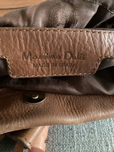 Massimo Dutti Leather Cross Body Handbag Tan Brown - Picture 9 of 15