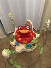 Fisher-Price Baby Bouncer Rainforest Jumperoo Activity Center with Music Lights