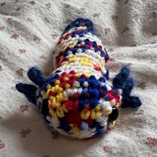 Handmade Crochet Multicolour Axolotl