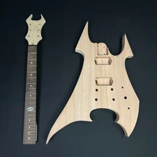 DIY Electric Guitar Kits BC Style - Mahogany Body Maple Neck FAST SHIP