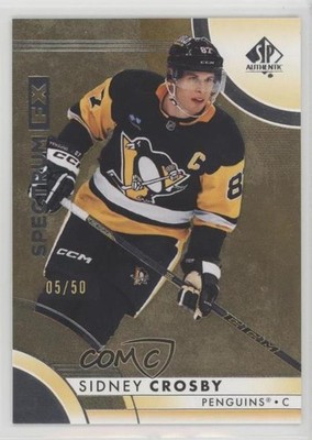 2023-24 SP Authentic Spectrum FX Gold Bounty Award 5/50 Sidney Crosby #S-94 00d2