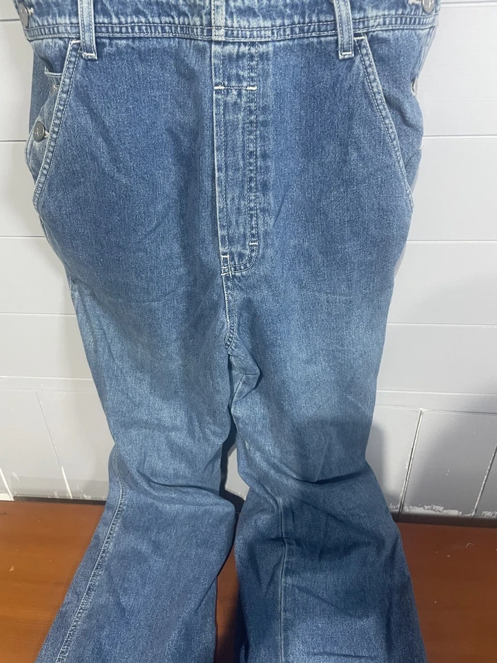 Mono vaquero vintage Calvin Klein para mujer mediano denim holgado años 90 Y2K ropa de trabajo Foto 4 de 4