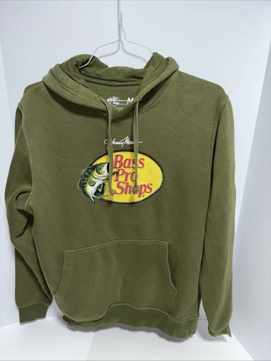 Sweat à Capuche Bass Pro Shops Homme - Bleu Marine/gris - Motif Pêche - Taille L - Occasion
