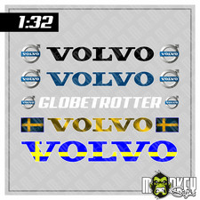 Aufkleber Set 5-teilig 1:32 Modellbau RC Slotcar PVC Sticker UV-beständig Volvo