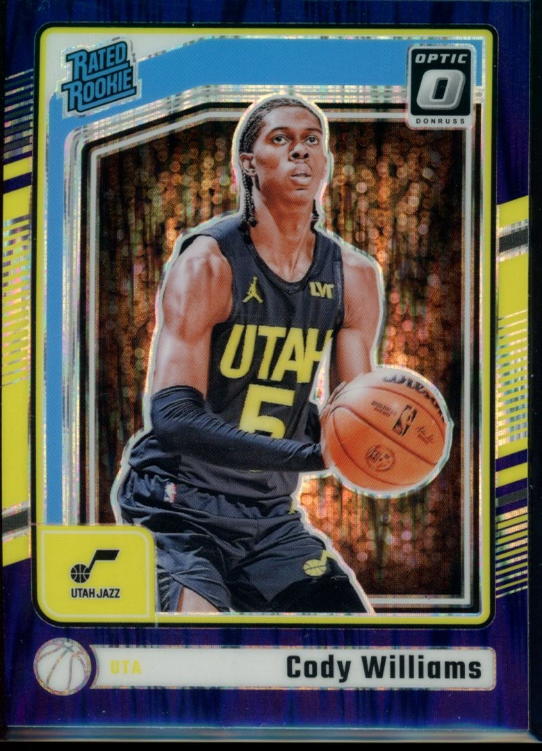 2024-25 Donruss Optic #298 Cody Williams Purple