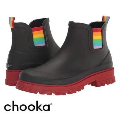 CHOOKA LADIES CHELSEA BOOTS WELLINGTON MUCK WATERPROOF MUCKER WELLIES WALKING HUNTING