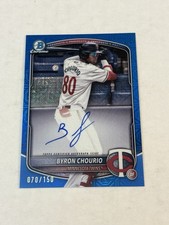 2025 Bowman - Chrome Prospect Mega Box Autographs Byron Chourio #BMA-BC Blue...