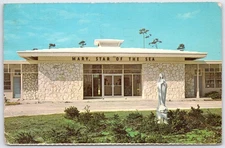 Vintage Mary Star of the Sea School Postcard Freeport Bahamas 1969