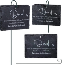 Dad Grave Decoration for Cemetery Memorial Stone Plaque Sympathy Cemetery Marker