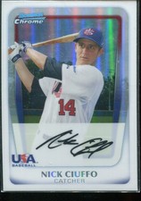2011 Bowman Chrome Draft Prospects Refractors #BDPP94 Nick Ciuffo Card