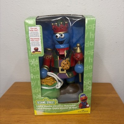 Sesame Street Cookie Monster Kurt Adler Nutcracker Handcrafted 2007 W/Box Rare!!