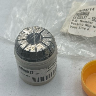 Phase II ER32 Collet 1/2'' 0.461-0.500'' High Precision Low Run-out