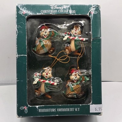 Disney s Christmas Collection Chip & Dale set of 4 Miniatures Ornaments 