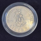 Two Congressional Coins Set COA Silver Dollar & Clad Half — photo 4