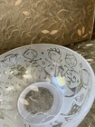 Leandra Drumm Etched Art Glass Bowl Signed Studio 6" Decor 2009 — photo 8