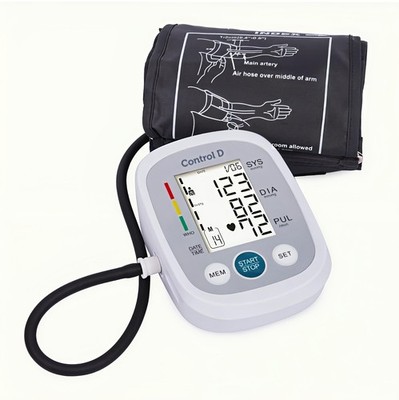 Digital Upper Arm Blood Pressure Monitor BP Machine LCD Display Pulse Meter